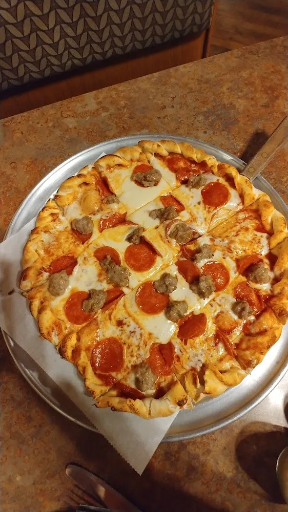 Sausage and Pepperoni Pizza